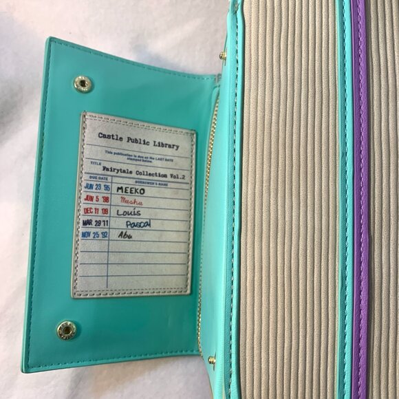 Disney Loungefly Stitch Shoppe Princess Books Volume 2 Crossbody Bag Purse NoPin - Picture 5 of 9